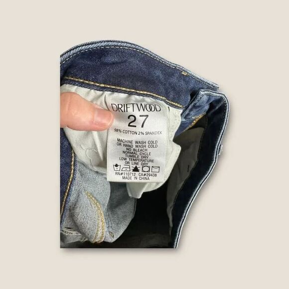 Driftwood Collette Straight Leg Embroidered Crop Size 27 NWOT - Picture 9 of 9